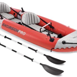 INTEX Excursion Pro K2 Inflatable Kayak 2-Person Set with Paddles & Pump