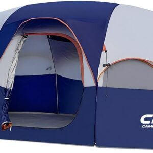 CAMPROS CP 8 Person Camping Tent, Room Divider, Rainfly, Weather Resistant